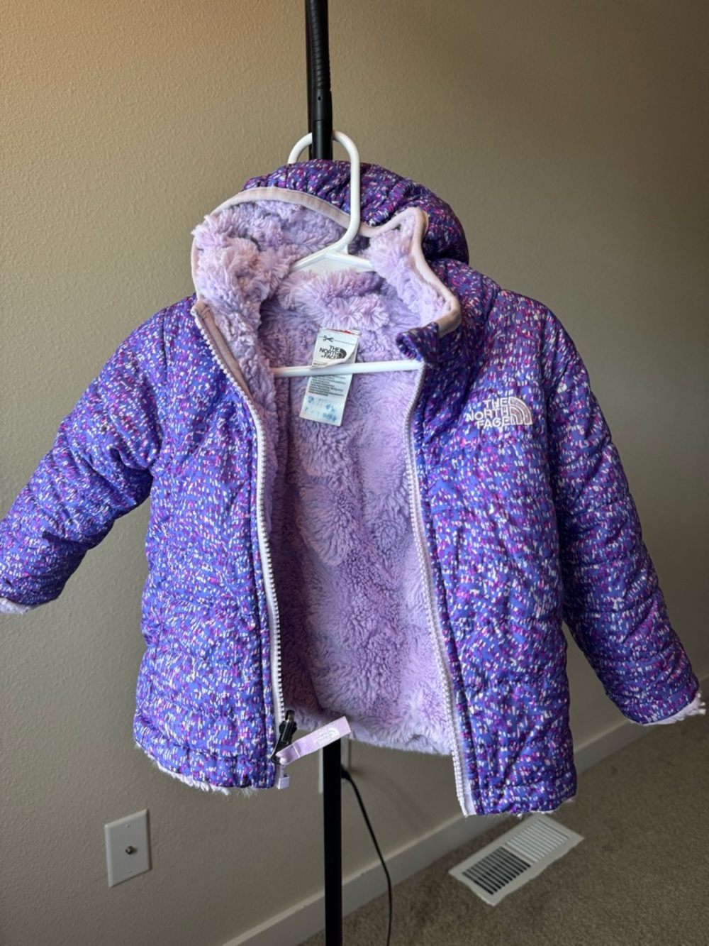 The North Face Purple Reversible Baby Jacket - Picture 2 of 5